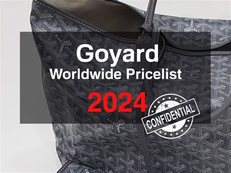 goyard cigar case retail price|Goyard Bag Prices 2024: Complete Reference List .